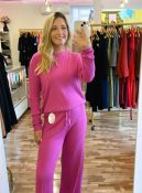 conjunto feminino modal canelado – blusa + calça