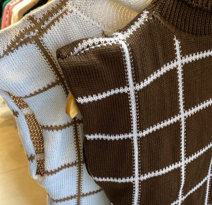 conjunto xadrez tricot sem mangas conjunto xadrez tricot sem mangas