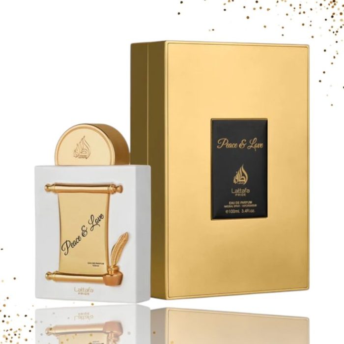 peace & love eau de parfum – 100ml | lattafa pride